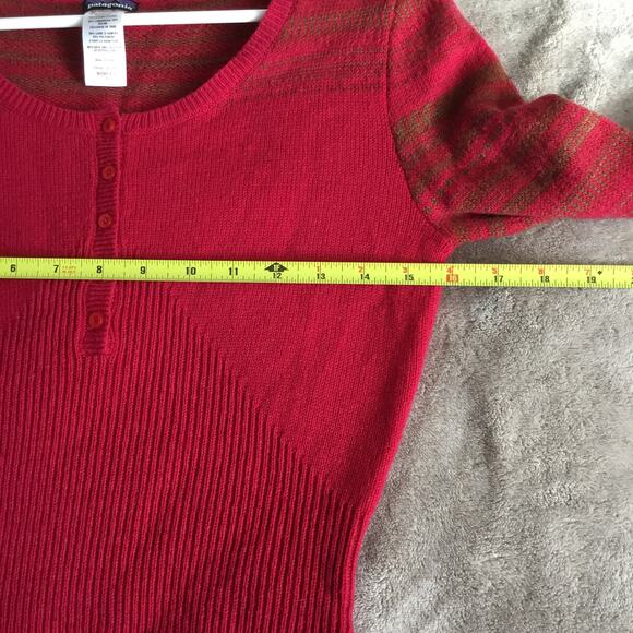 Patagonia Raspberry Red Rios Secret Lamb's Wool Dress S - Picture 8 of 9